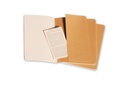 LIBRETAS MOLESKINE 0014106 QP418 CAHIER MARRON KRAFT L LISAS (SET DE 3)