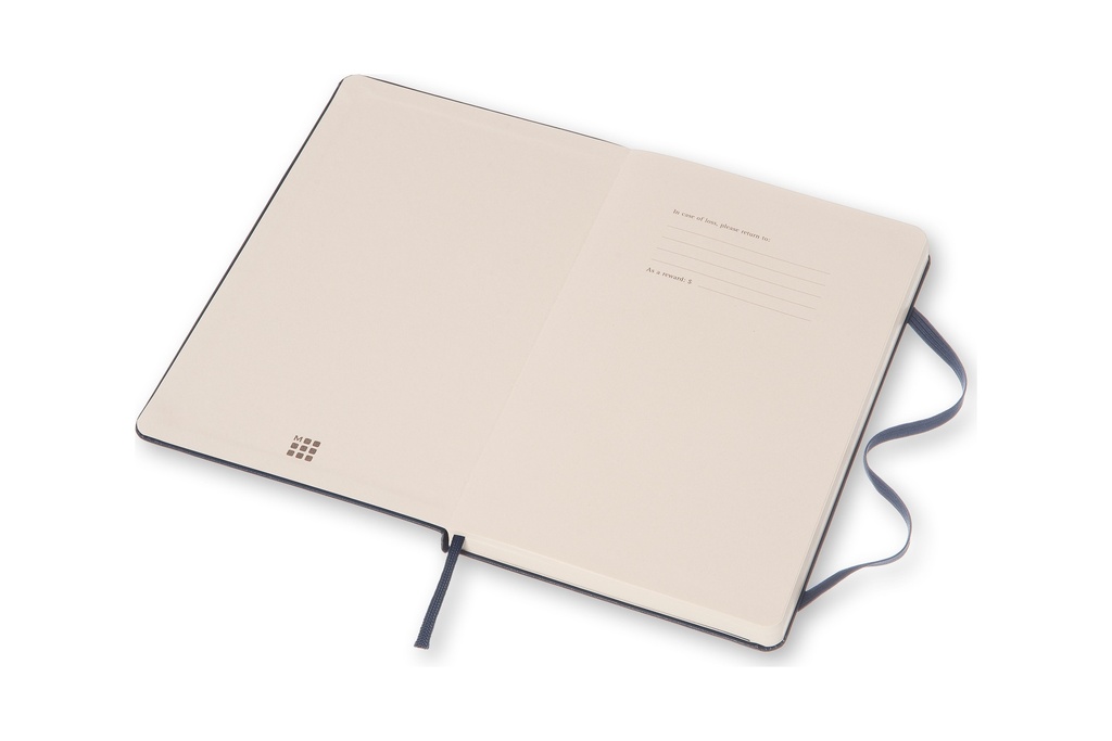 LIBRETA MOLESKINE 0011625 QP062B20 CLASICA TAPA DURA AZUL ZAFIRO L LISA