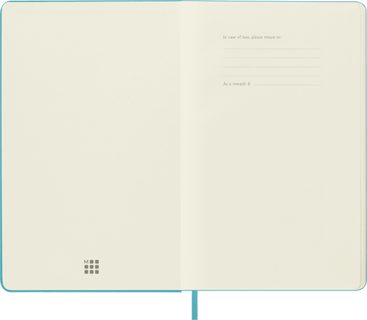 LIBRETA MOLESKINE 0012301 QP062B35 CLASICA TAPA DURA AZUL ARRECIFE L LISA