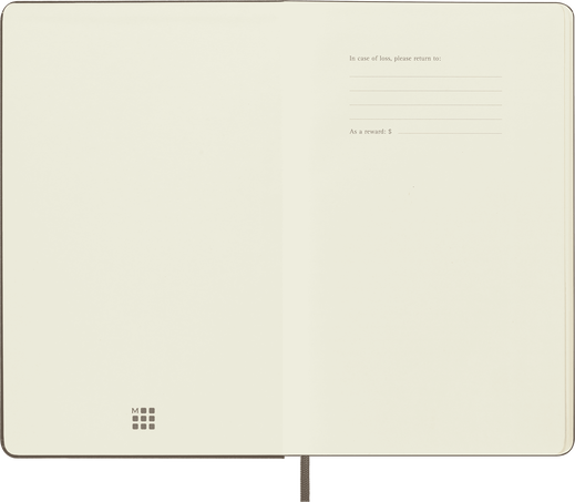 LIBRETA MOLESKINE 0012307 QP062P14 CLASICA TAPA DURA MARRÓN TIERRA  LISA