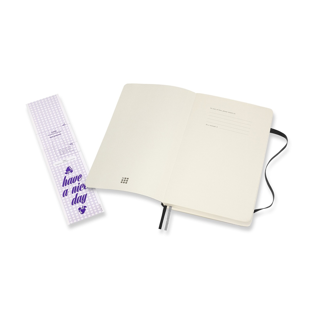 LIBRETA MOLESKINE 0012679 QP616EXP CLASICA MAYOR GROSOR NEGRA L RAYADA TAPA BLANDA