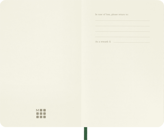 LIBRETA MOLESKINE 0012708 QP613K15 CLASICA TAPA BLANDA VERDE MUSGO P LISA
