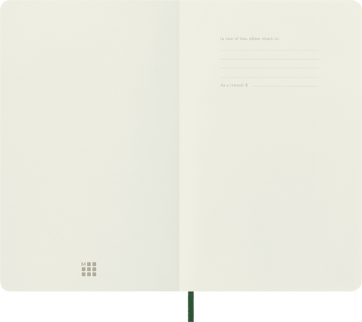 LIBRETA MOLESKINE 0012712 QP618K15 CLASICA TAPA BLANDA VERDE MUSGO L LISA