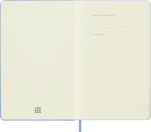 LIBRETA MOLESKINE 0013166 QP062B42 CLASICA TAPA DURA AZUL HORTENSIA L LISA