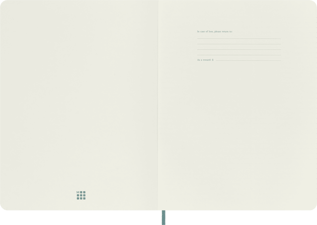 LIBRETA MOLESKINE 0013179 QP623B42 CLASICA TAPA BLANDA AZUL HORTENSIA XL LISA