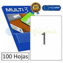 ETIQUETAS MULTI 3 04714 210X297 MM. 100
