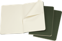 LIBRETAS MOLESKINE 0012149 CH011K15 CAHIER VERDE MIRTILO P RAYAS (SET DE 3)