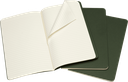 LIBRETAS MOLESKINE 0012152 CH016K15 CAHIER VERDE MIRTILO LARGE 13X21 CM. RAYAS (SET DE 3)