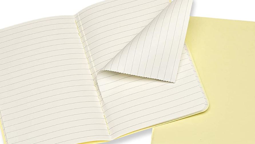LIBRETAS MOLESKINE 0012732 CH016M23 CAHIER AMARILLO SUAVE LARGE 13X21 CM.RAYAS (SET DE 3)
