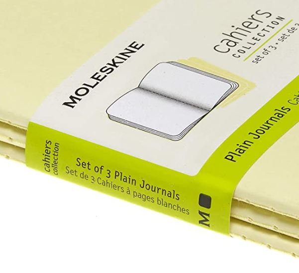 LIBRETAS MOLESKINE 0012734 CH013M23 CAHIER AMARILLO SUAVE POCKET 9X14 CM.LISA (SET DE 3)