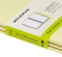 LIBRETAS MOLESKINE 0012734 CH013M23 CAHIER AMARILLO SUAVE POCKET 9X14 CM.LISA (SET DE 3)