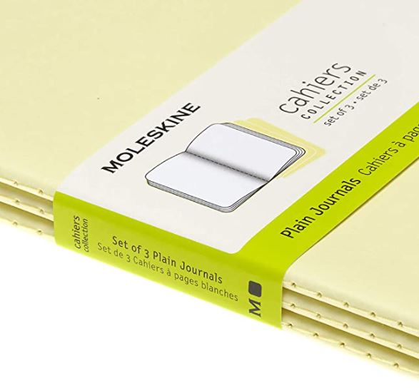 LIBRETAS MOLESKINE 0012735 CH018M23 CAHIER AMARILLO SUAVE LARGE 13X21 CM.LISA (SET DE 3)