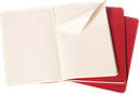 LIBRETAS MOLESKINE 0014109 CH118 CAHIER ROJO ARANDANO LARGE 13X21 CM.LISAS (SET DE3) 