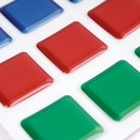 GOMETS APLI 12265 20x20MM CUADRADO 3D COLORES SURT. 24 UNID.