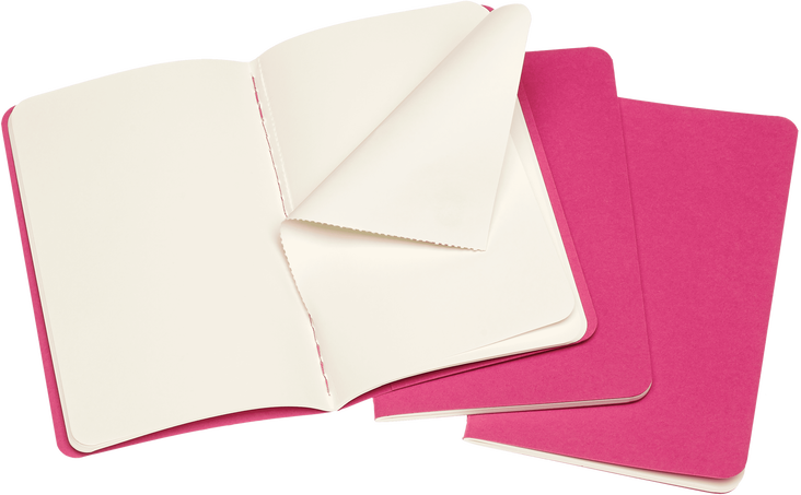 LIBRETAS MOLESKINE 0012728 CH013D17 CAHIER ROSA CINETICO POCKET 9X14 CM.LISA (SET DE 3)