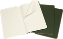 LIBRETAS MOLESKINE 0012153 CH018K15 CAHIER VERDE MIRTILO LARGE 13X21 CM.LISAS (SET DE 3)