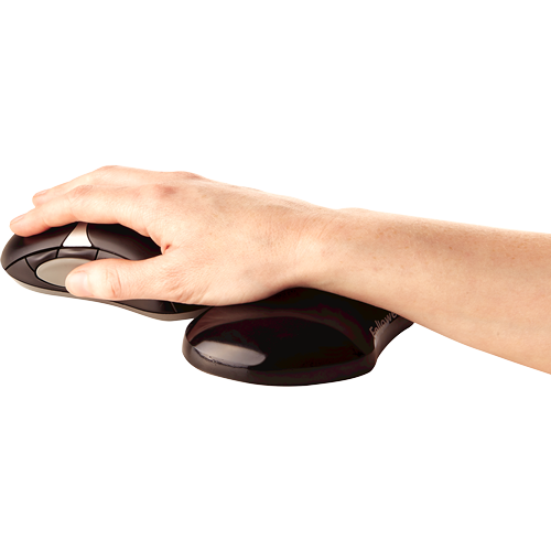 MINI REPOSAMUÑECAS FELLOWES 9112301 FLEXIBLE GEL CRYSTAL™ NEGRO