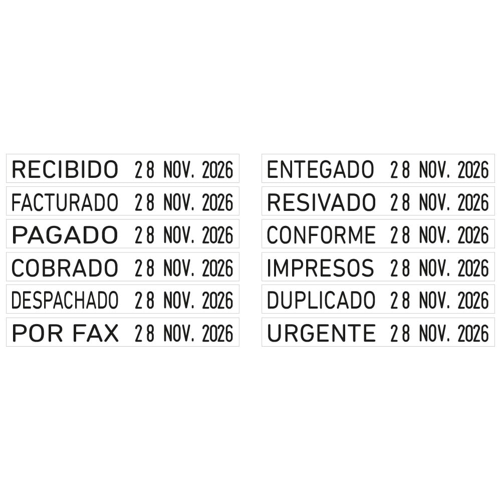 FECHADOR 124817 TRODAT PRINTY 3,8MM + FORMULARIOS COMERCIALES