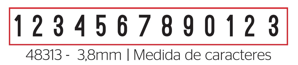 SELLO NUMERADOR 1248313 TRODAT PRINTY 3,8MM