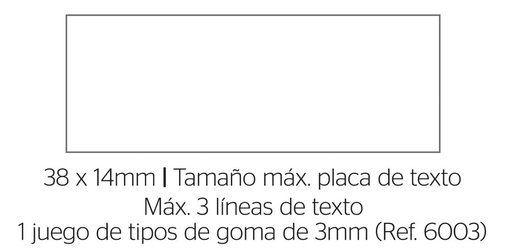 SELLO 124911TY TRODAT PRINTY TYPO IMPRENTILLA 38X14MM