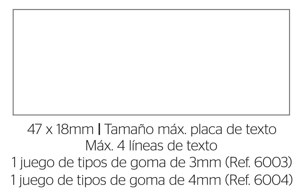 SELLO 124912TY TRODAT PRINTY TYPO IMPRENTILLA 47X18MM