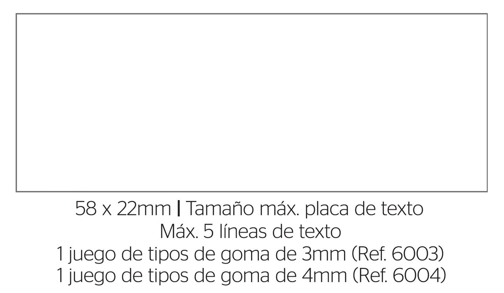 SELLO 124928TY TRODAT PRINTY TYPO IMPRENTILLA 60X33MM