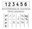 SELLO NUMERADOR 125546 TRODAT PRINTY 4MM 6 BANDAS