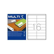 ETIQUETAS MULTI 3 04707 105X35 MM. 100 F