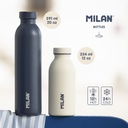 BOTELLA MILAN 643020B ISOTERM. ACERO INOX 591 ml. AZUL
