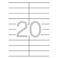 ETIQUETAS MULTI 3 10522 105X29 MM. 500 F