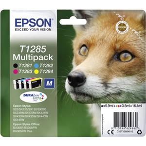 PACK EPSON  C13T12854012 STY. ULTRA INK  4 COL-MULTI (C/M/Y/K)