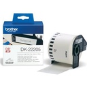 ETIQUETAS BROTHER DK22205 CONTINUA PAPEL BLANCO 62 MM ROLLO 30,48 M