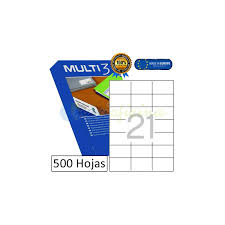 ETIQUETAS MULTI 3 10519 70X42.4 MM. 500