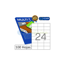 ETIQUETAS MULTI 3 04704 70X37 MM. 100 FU
