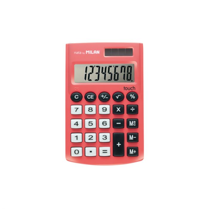 CALCULADORA MILAN 159912  8 DíGITOS POCKET COLORES SURTIDOS