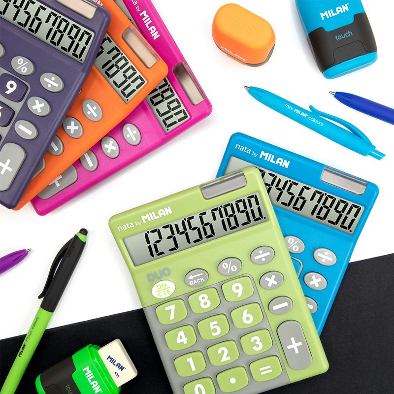 CALCULADORA MILAN 159906  10 DíGITOS DUO COLORES SURTIDOS