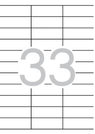 ETIQUETAS MULTI 3 10515 70X25.4 MM. 500