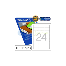 ETIQUETAS MULTI 3 04701 64.6X33.8 MM. 10