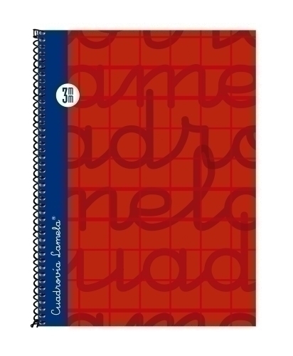 BLOC LAMELA 7CTE003R TAPA FORRADA 4º 80h CUADROVIA 3 mm ROJO