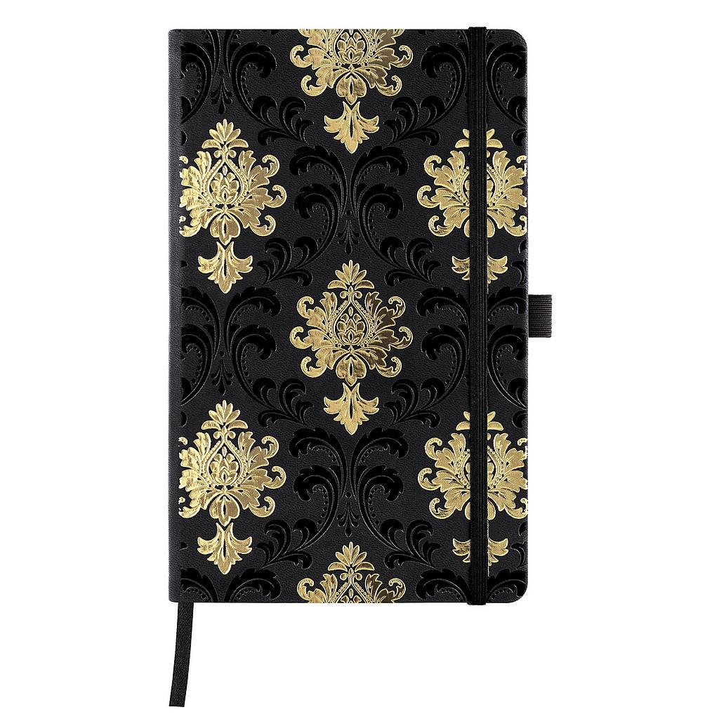 CUADERNO CASTELLI MILANO 0QC8NR464 MEDIANO 13x21 cm  COPPER & GOLD BAROQUE GOLD LISO
