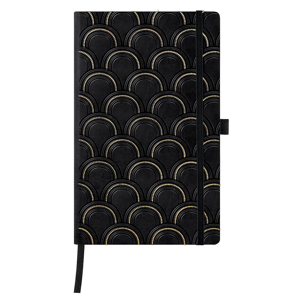 CUADERNO CASTELLI MILANO 0QC8NS464 MEDIANO 13x21 cm  COPPER & GOLD ART DECO GOLD LISO