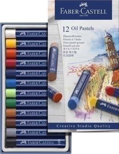 CERAS PASTEL FABER GOLDFABER STUDIO OIL CAJA de 12