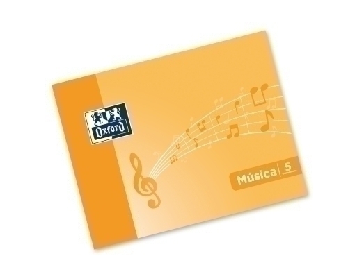 CUADERNO DE MUSICA T.BLANDA A5 AP. 10H.5 PENT. INTL. 4 NARANJA 