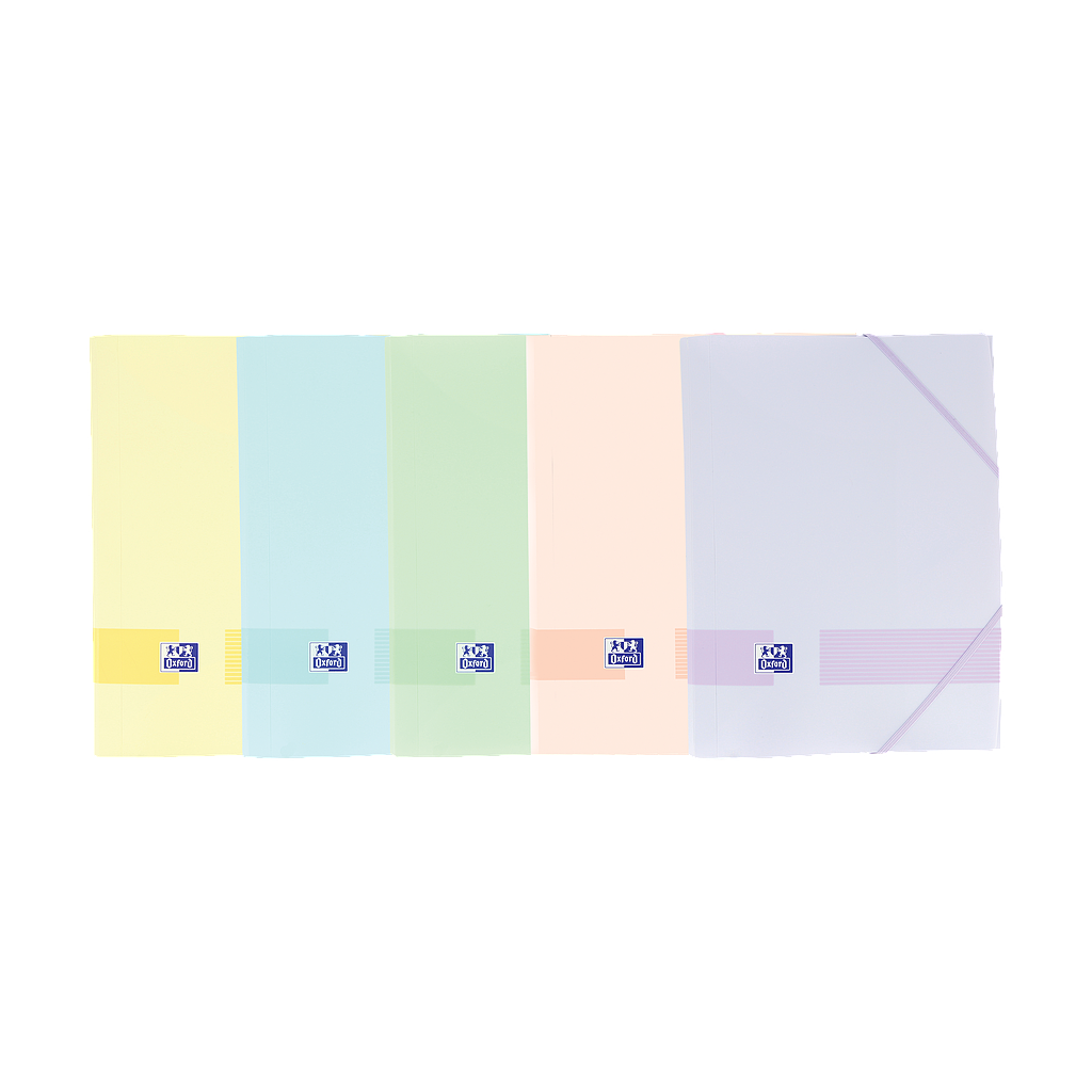 CARPETA DE GOMAS CON SOLAPAS LIVE & GO TP A4+ 0 SRTD PASTEL