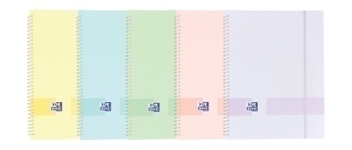 CARPETA DE FUNDAS ESPIRAL LIVE & GO TP A4 C/GOMA 20 FUNDAS 0 SRTD PASTEL