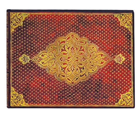 LIBRO DE VISITAS PAPERBLANKS PB6374-2 TRIFOLIO DORADO RAYADO 