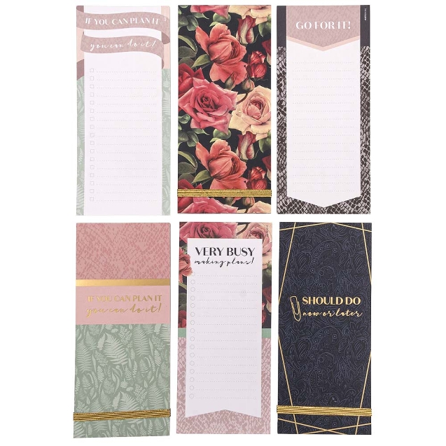 BLOC NOTAS 220447 MAGNÉTICAS 8X18 CM 8X18 CM. VARIADAS