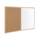 PIZARRA ROCADA 6121V19 COMBO: MITAD CORCHO NATURAL - MITAD MELAMINA 90x60 (pack 10uni)