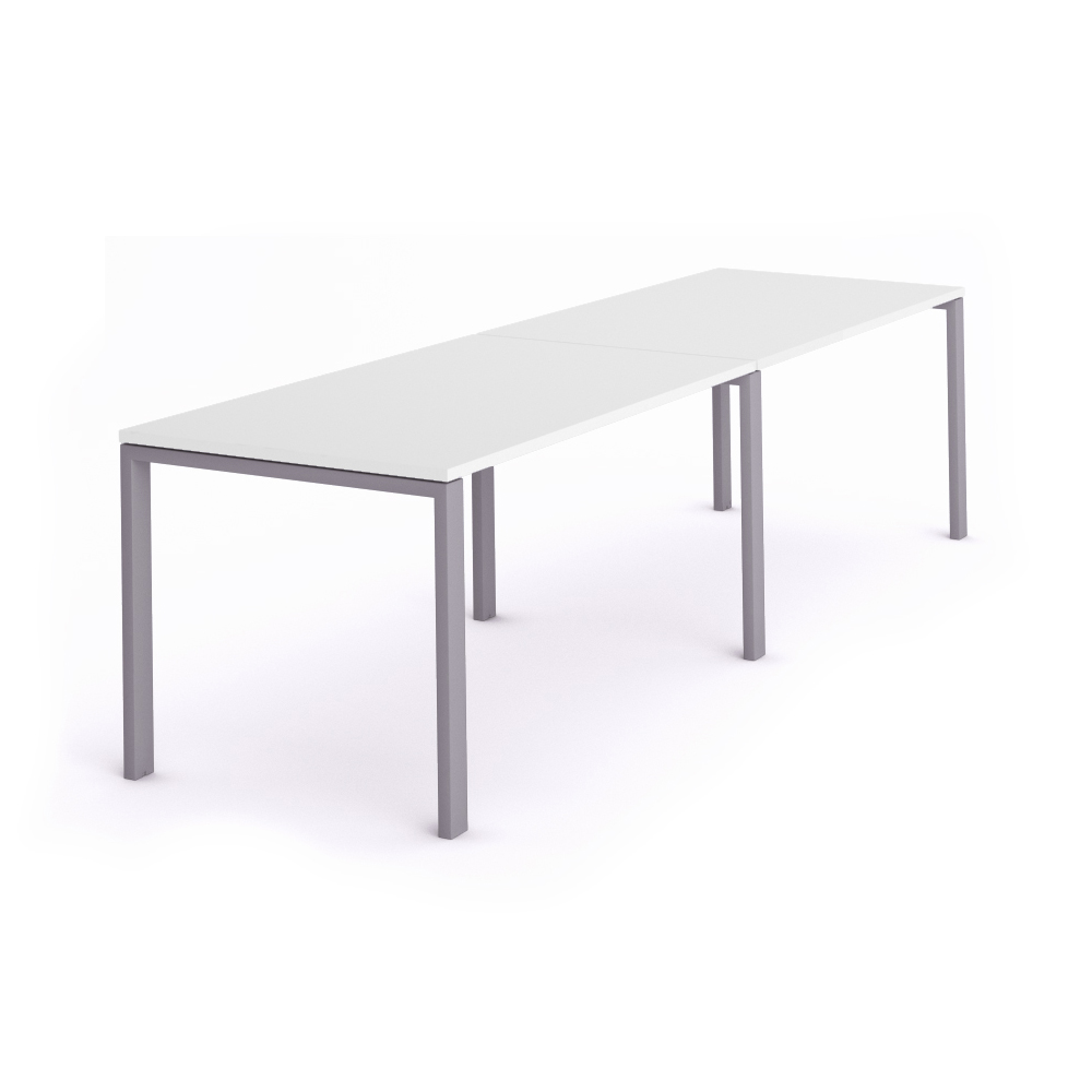 MESA ROCADA 2210MD04 TOTAL 360x80 ALUMINIO / BLANCO