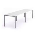 MESA ROCADA 2210MD04 TOTAL 360x80 ALUMINIO / BLANCO